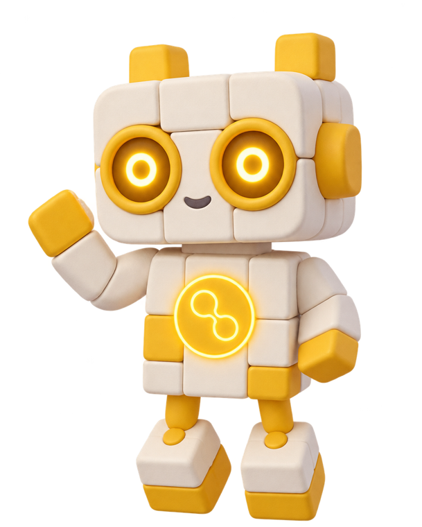 Axi doré, la mascotte du Groupe Axionautes